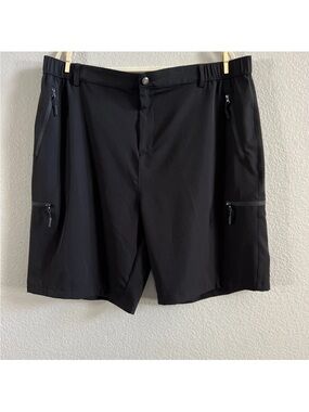 Gradual Men's Black Technical Zip Pocket Shorts Size XXXL